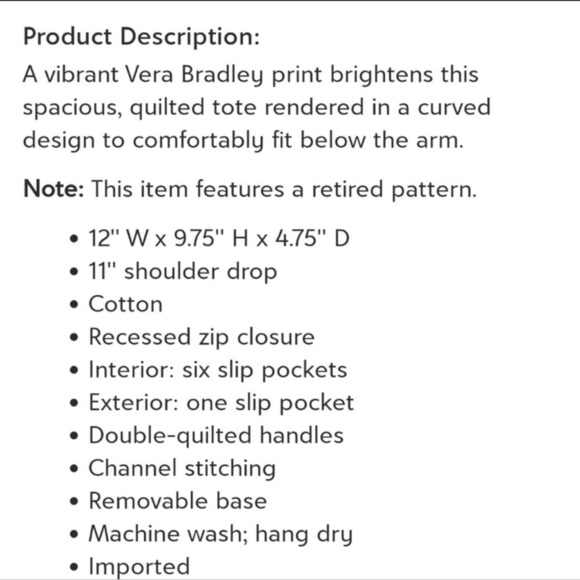 VERA BRADLEY Retired Suzani Mandy Tote & Coin Purse Bundle - Picture 14 of 14